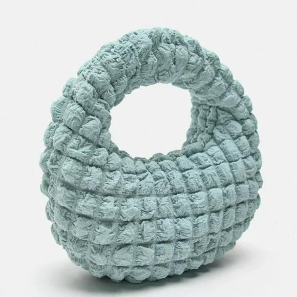 ZARA TEXTURED FABRIC BAG - Picture 3 of 6